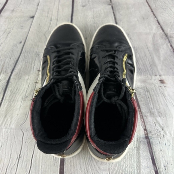 GUESS Men's BARI Colorblock Logo High-Top Sneakers Sz 9 - Picture 6 of 9